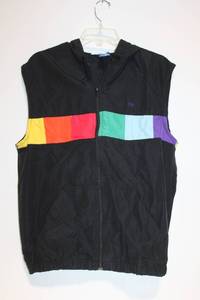 lot 224 image: Ocean Pacific Medium Hooded Vest with Rainbow Stripe