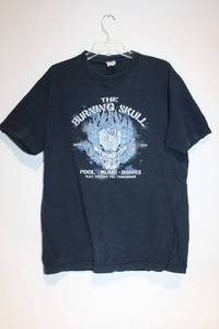 lot 239 image: Vintage The Burning Skull Graphic T-Shirt - Size L