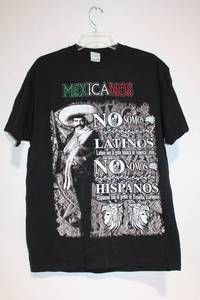 lot 253 image: Black Graphic T-Shirt Mexicano Design Size Large
