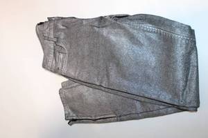lot 260 image: Zara Basic Dept Metallic Silver Jeans Size 3828