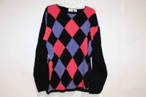 lot 275 image: Vintage Summit Hill XL Argyle Sweater