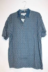 lot 278 image: Alexander Martin Mens Large Blue Striped Polo Shirt