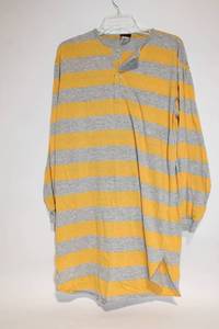 lot 415 image: Greatland Nitewear Striped Long Sleeve Nightshirt, Size Medium