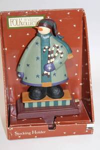 lot 432 image: Folk Collection Snowman Stocking Holder