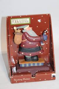 lot 433 image: Folk by Williraye Santa Claus Stocking Holder