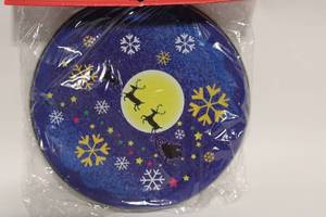 lot 434 image: Christmas House Burner Cover Set with Holiday Design - 2 Pack