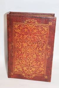 lot 448 image: Decorative Vintage-Style Book Box with Gold Embossed Design