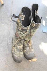 Itasca Camo Scent-Free Rubber Hunting Boots Size 10