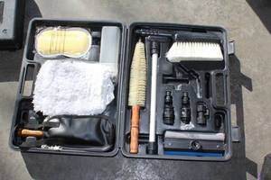lot 28 image: Michelin Car Cleaning Kit with Brushes and Cleaning Accessories