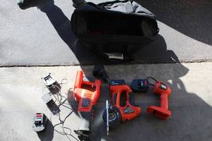 lot 35 image: Collection of 12V Black & Decker Tools with Accessories