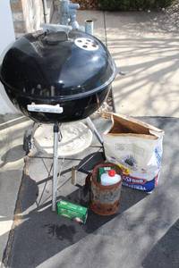 lot 65 image: Weber Charcoal Grill with Accessories and Charcoal