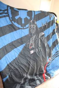 lot 122 image: Collection of Star Wars Themed Blankets Featuring Iconic Designs