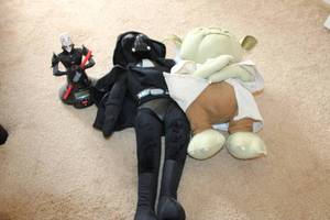 lot 133 image: Set of Star Wars Collectible Plush and Figurine
