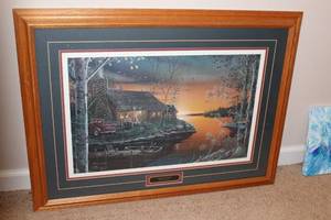 lot 148 image: Framed Autumn Glow Artwork by Bruce Grayson