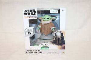 lot 1 image: Star Wars Mandalorian Grogu Light & Sound Room Glow