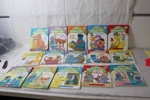 lot 77 image: Lot of 15 Sesame Street Educational Books Volumes 1-15
