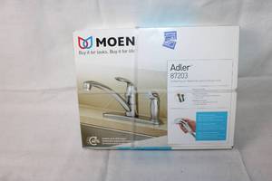 lot 111 image: Moen Adler 87203 Kitchen Faucet with Chrome Finish