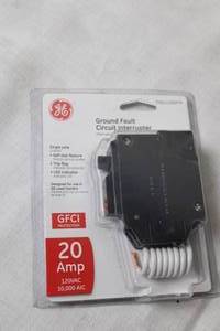 lot 150 image: GE 20 Amp GFCI Circuit Breaker for GE Load Centers