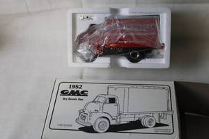 lot 181 image: 1952 GMC Dry Goods Van Model - 134 Scale Die-Cast Collectible