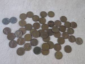 (FS) 48 Wheat Pennies Mix of Teens,...