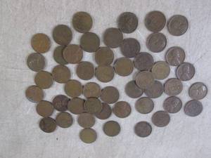 (FS) 48 Wheat Pennies Mix of Teens,...