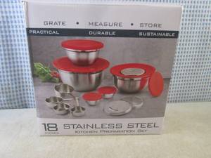 (CSB) 18pc Stainless Steel Kitchen ...