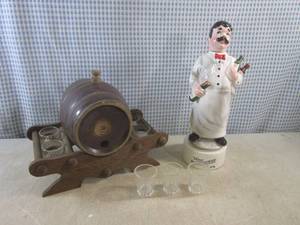 (CSB) Vintage Ceramic Barrel Bar Se...
