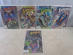 (G-1) 5 Vintage DC Superman In Acti...