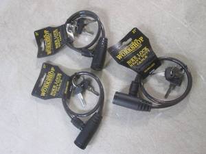 (EC1) 3 - 21 Cable Bike Locks with...