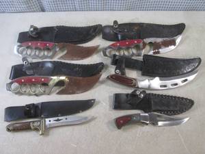 (BSB) 6 Assorted As-Is Knives with ...