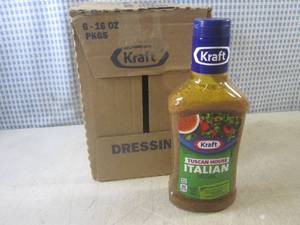 (B-2) 6 Bottles of Kraft Tuscan Hou...