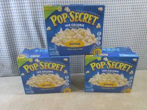 (B-2) 3 Boxes of Pop-Secret Snack S...