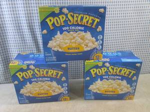 (B-2) 3 Boxes of Pop-Secret Snack S...