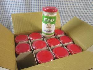 (B-2) 12 Jars of Beaver Cream Horse...