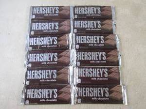 (B-3) 12 Hersheys Miilk Chocolate C...