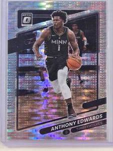 lot 203 image: Anthony Edwards 2021-22 Disco Prizm Optic No. 83