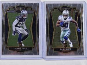 lot 11 image: Lot of 2 Panini Select Rookie Cards CeeDee Lamb and Trevon Diggs