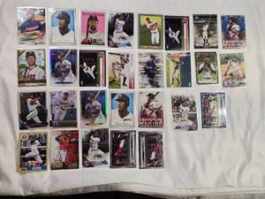 lot 27 image: Lot of 28 Byron Buxton Baseball Cards Including a Wood SP