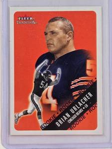lot 36 image: Brian Urlacher Rookie Card 2000 Fleer Tradition No. 309