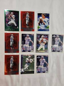 lot 47 image: Lot of 10 Peyton Manning Indianapolis Colts Trading Cards