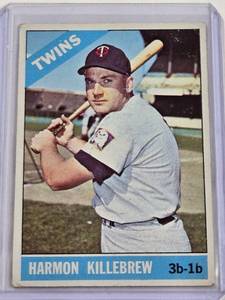 lot 53 image: Harmon Killebrew 1966 Topps Vintage Baseball Card No. 120