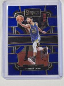 lot 58 image: Stephen Curry 2023-24 Panini Select Blue Concourse No. 56