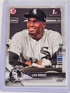 lot 64 image: Luis Robert 2018 1st Bowman Baseball Card No. BP21