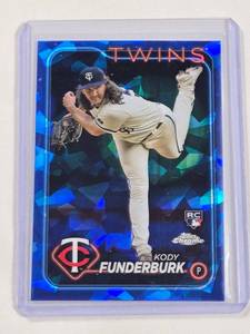 lot 65 image: Kody Funderburk Rookie Card 2024 Topps Chrome Sapphire No. 538