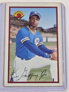 lot 69 image: Ken Griffey Jr. 1989 Bowman Rookie No. 220