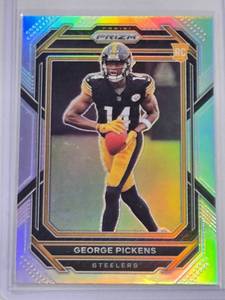 lot 83 image: George Pickens Rookie 2022 Panini Silver Holo Prizm No. 329