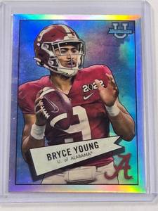 lot 90 image: Bryce Young Rookie Bowman University No. 52BF-1