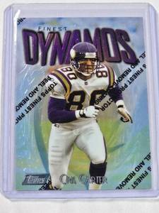 lot 92 image: Chris Carter Rare Insert 1997 Topps Finest Dynamos