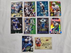 lot 102 image: Lot of 10 Barry Sanders Football Trading Cards