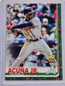 lot 106 image: Ronald Acua Jr. Rookie Cup Silver Holiday SP No. HW85